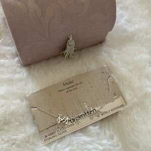 NWT 14k gold plated sterling slvr “Music” necklace